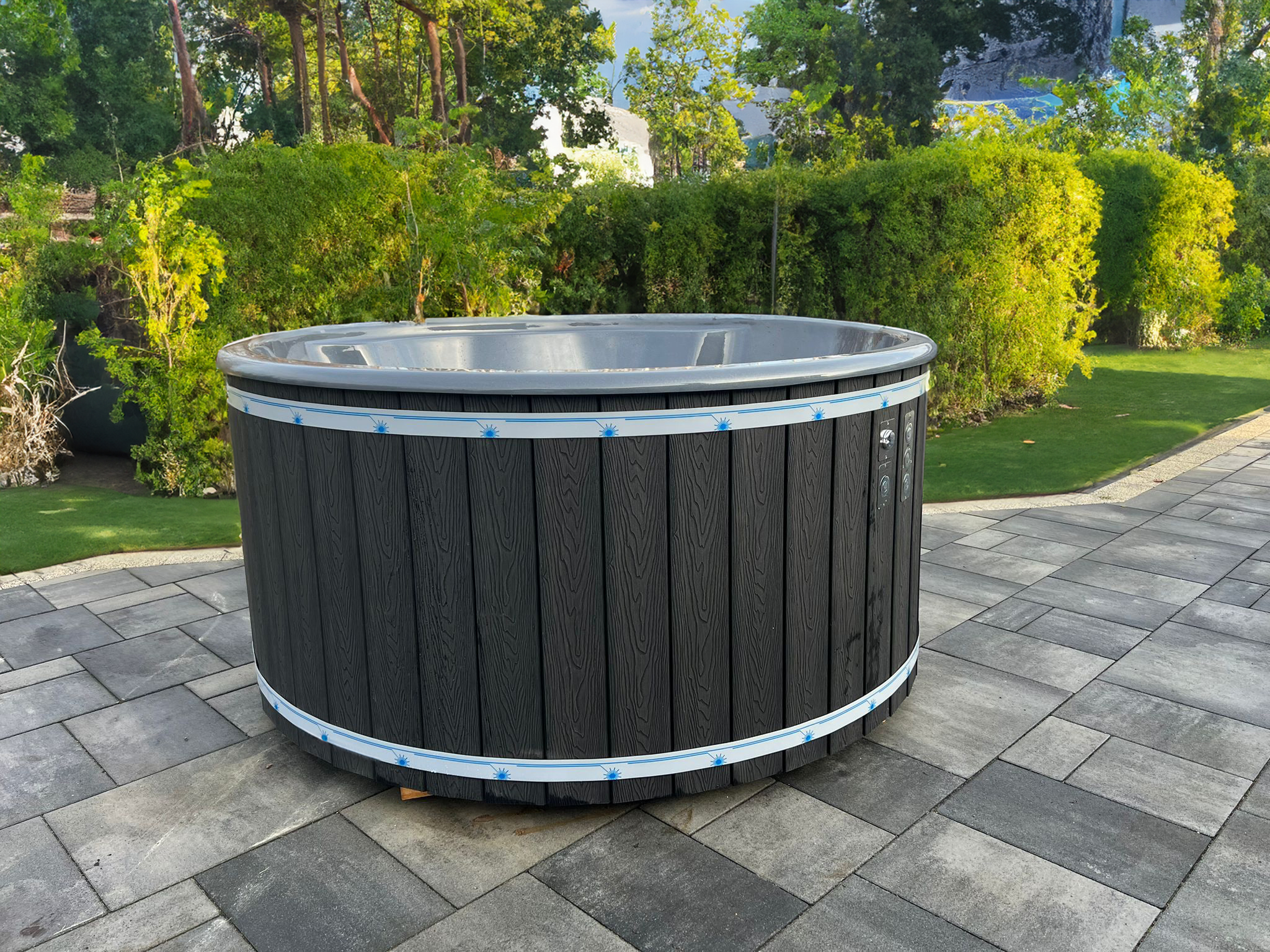 drewniana balia premium zewnętrzny piec